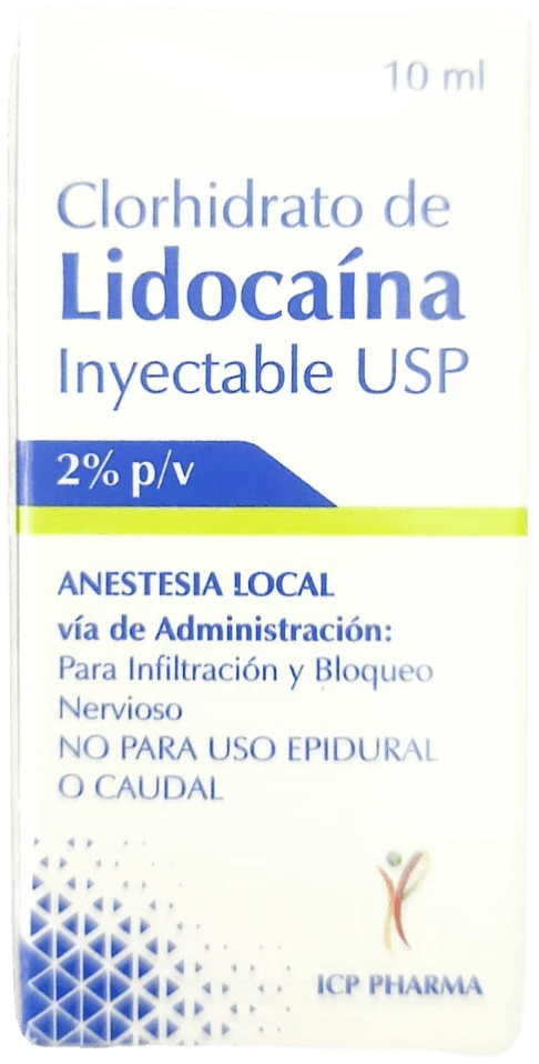 Lidocaina 2% simple VIAL x 10 ML 1 Vial de Lidocaína 2% simple de 10 ML - Csbpharma